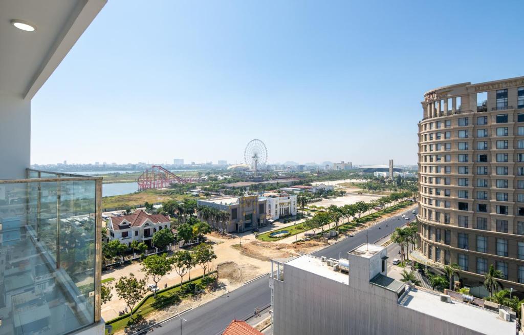 Nespecifikovaný výhled na destinaci Danang nebo výhled na město při pohledu z hotelu