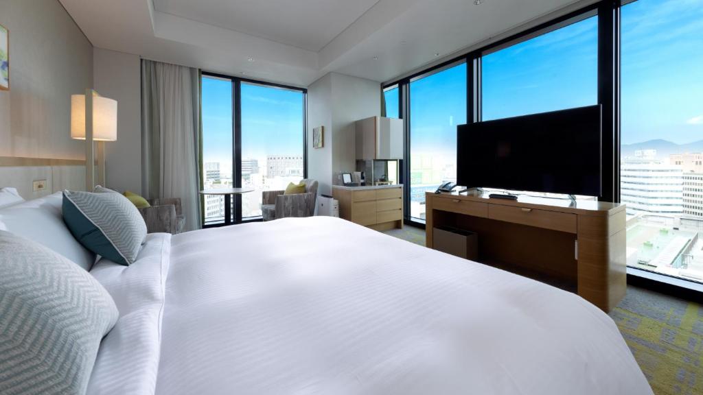 Miyako Hotel Hakata - Lüks King Oda - Sigara İçilmez