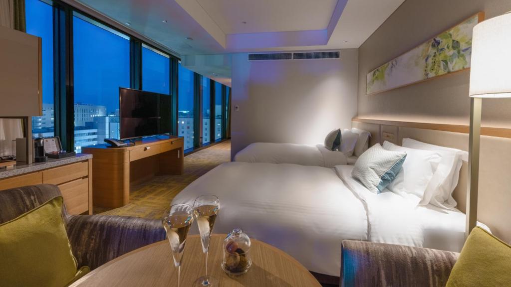 Miyako Hotel Hakata - Lüks İki Yataklı Oda - Sigara İçilmez