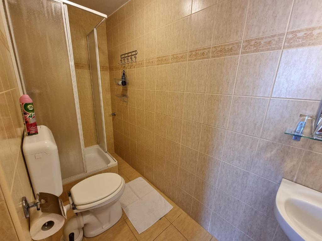 Koupelna v ubytování Abigél Vendégház