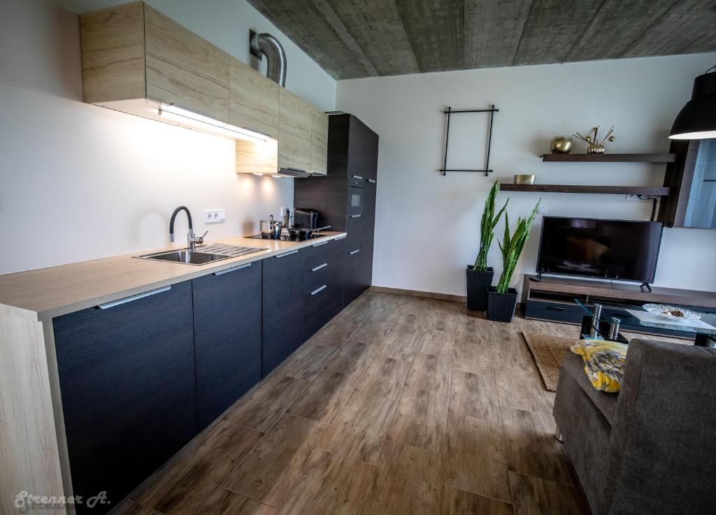 Kuchnia lub aneks kuchenny w obiekcie PIHE apartmanok