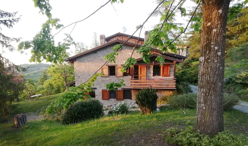 a house on the side of a hill at Ca' Dei Ste in Valle