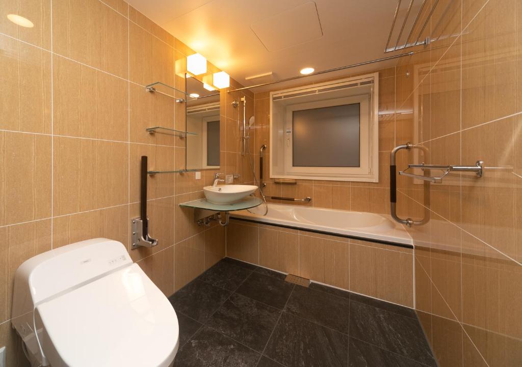 Koupelna v ubytování APA Hotel Namba Shinsaibashi Nishi