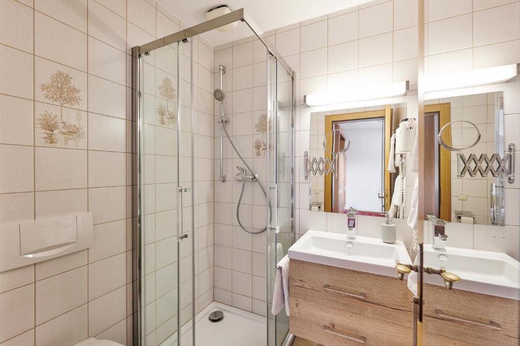 Kúpeľňa v ubytovaní der klostertalerhof