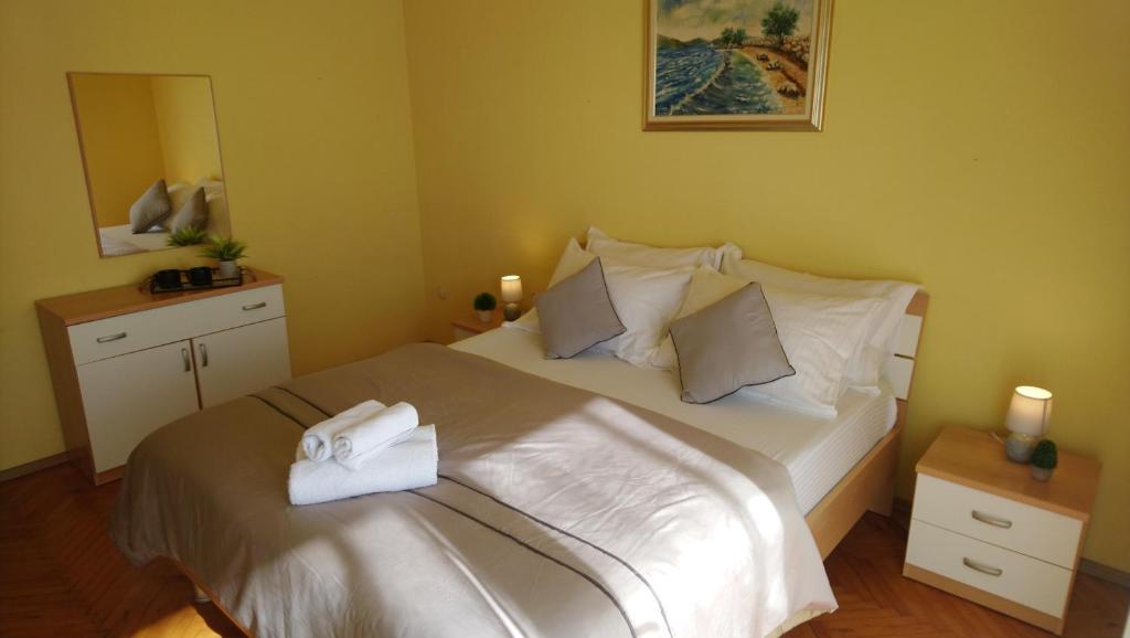 Posteľ alebo postele v izbe v ubytovaní Beach Apartment Val