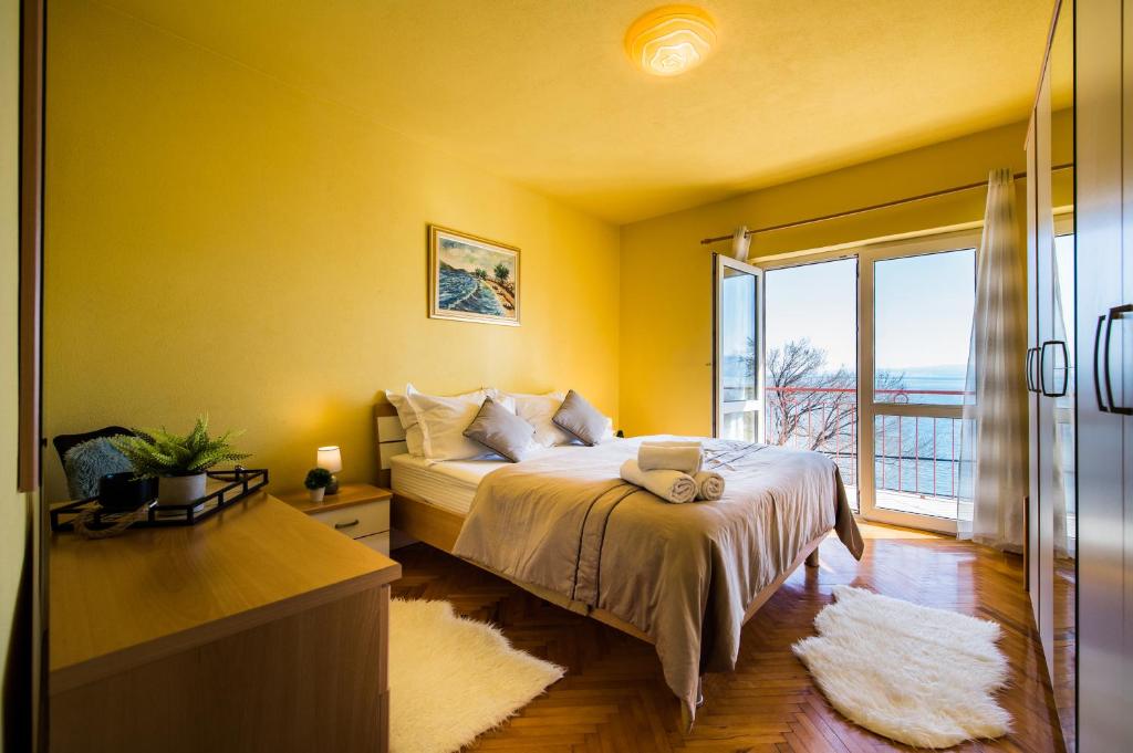 Posteľ alebo postele v izbe v ubytovaní Beach Apartment Val