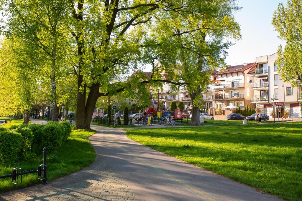 Vonkajšia záhrada v ubytovaní A może Mazury