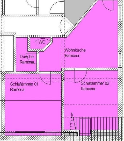 Grunnteikning Haus Arnold - Privatzimmer und Ferienwohnungen