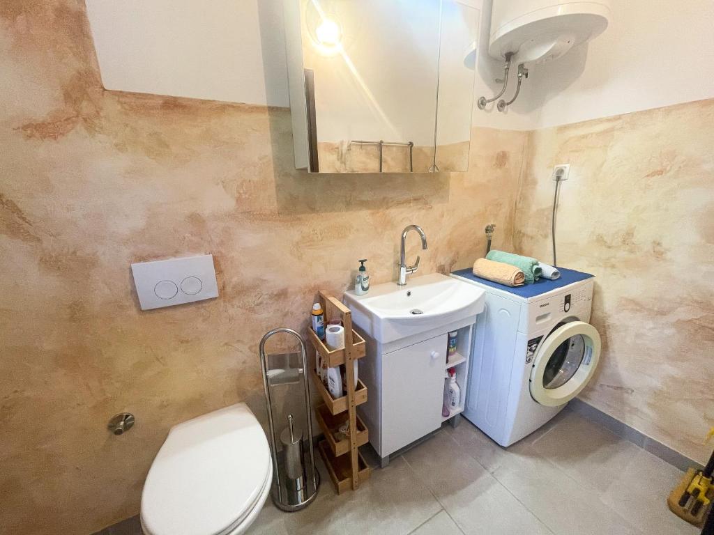 Koupelna v ubytování Apartman Blažina
