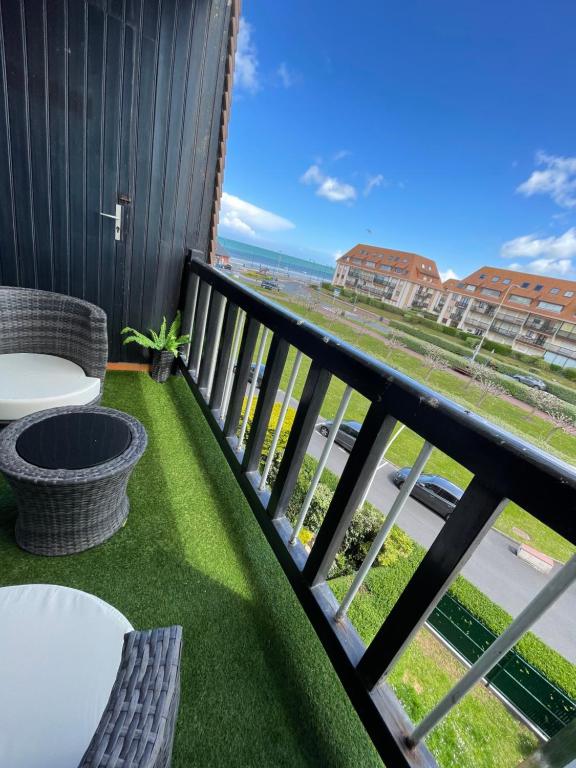Μπαλκόνι ή βεράντα στο Studio Terrasse Vue Mer