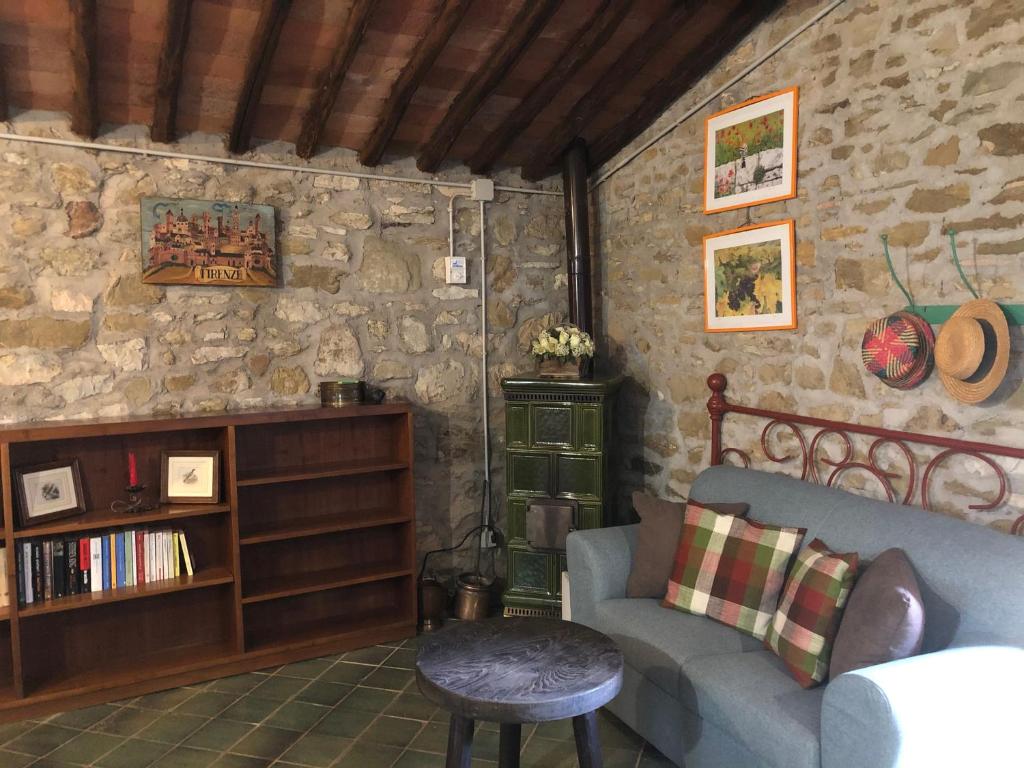 Χώρος καθιστικού στο Podere Pruneto