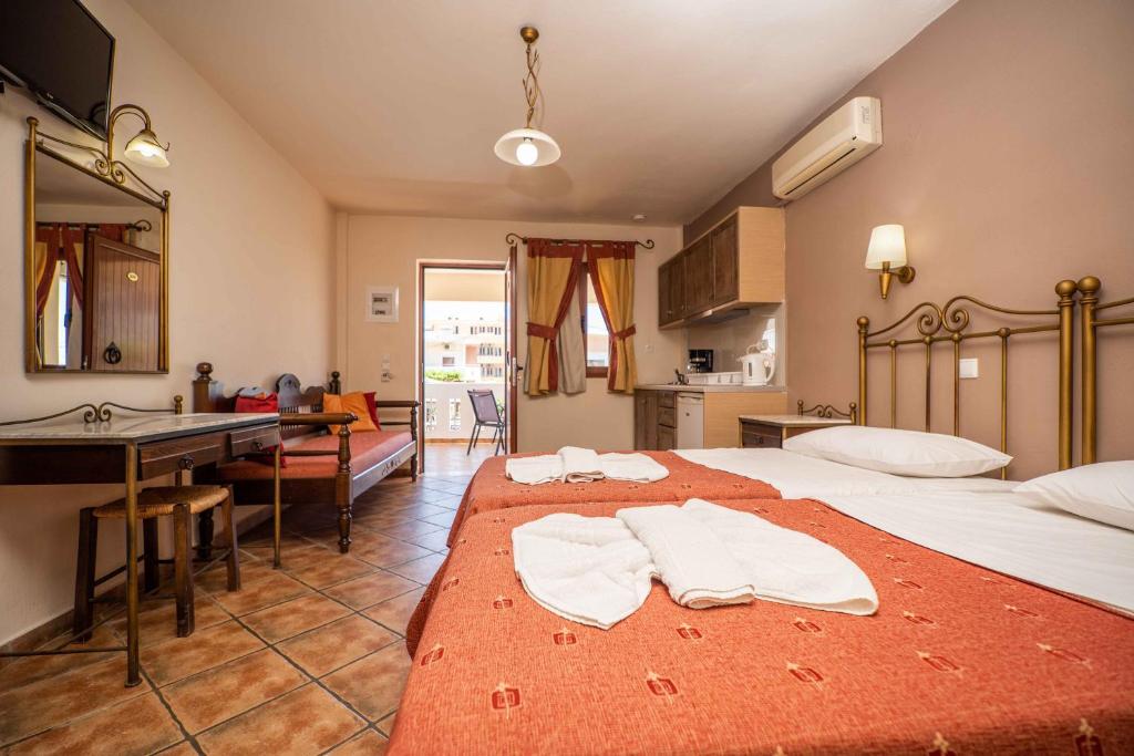 Posteľ alebo postele v izbe v ubytovaní Kokalas Resort
