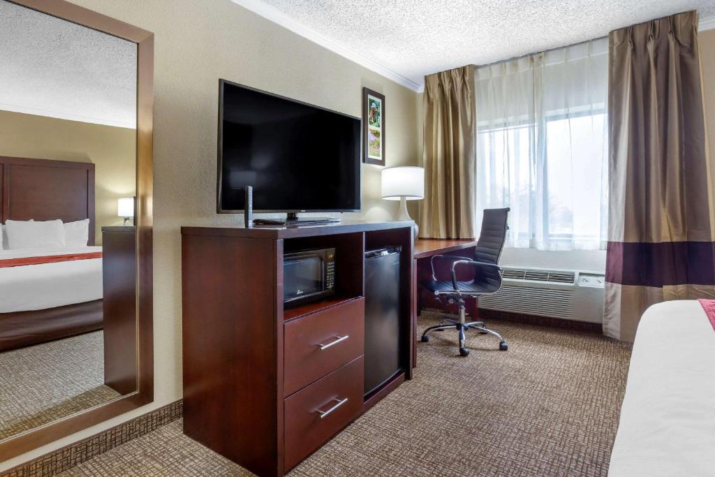 TV a/nebo společenská místnost v ubytování Comfort Inn Hoffman Estates - Schaumburg