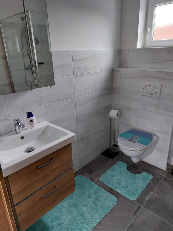 Kúpeľňa v ubytovaní Ferienhaus Vagner
