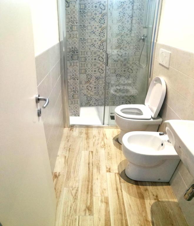 Koupelna v ubytování Hotel Villa Furia