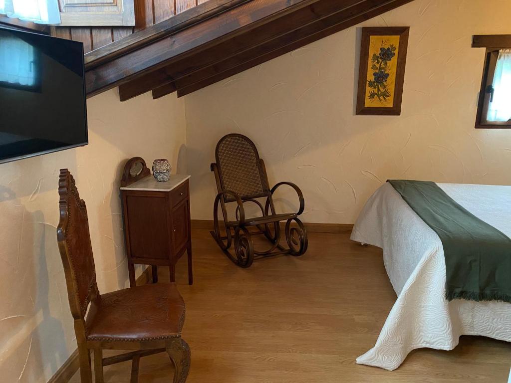 TV a/nebo společenská místnost v ubytování Hotel Alda