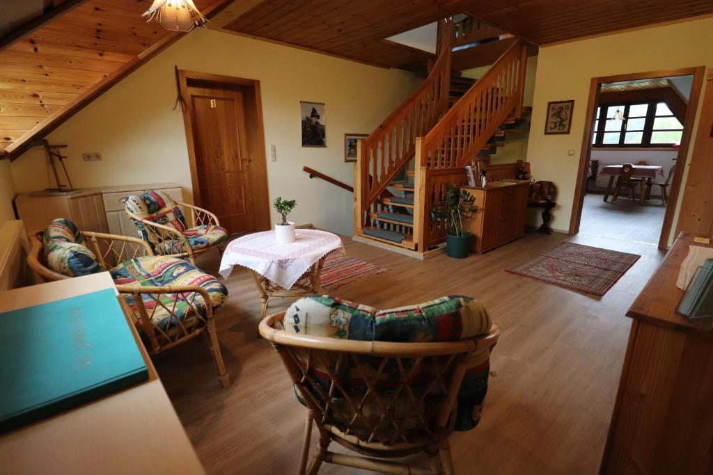 Posezení v ubytování Gästehaus Ulbl