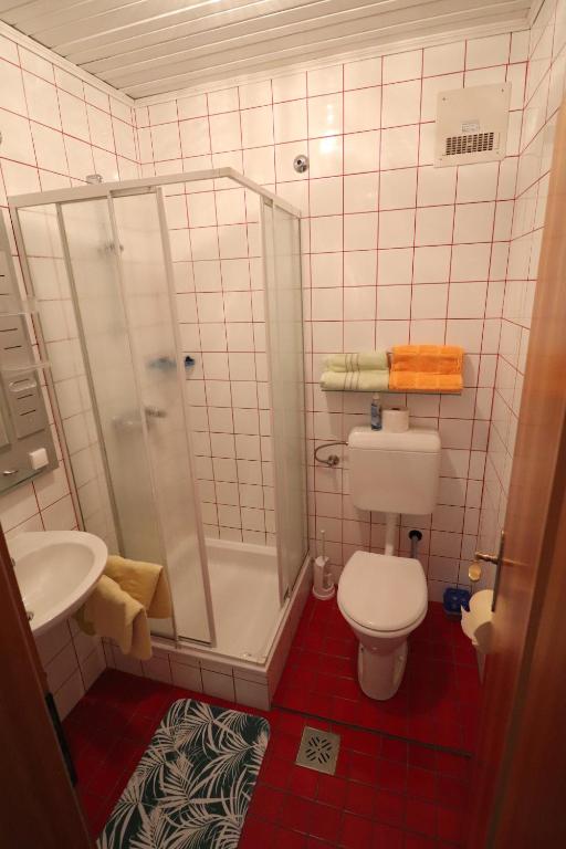 Koupelna v ubytování Gästehaus Ulbl