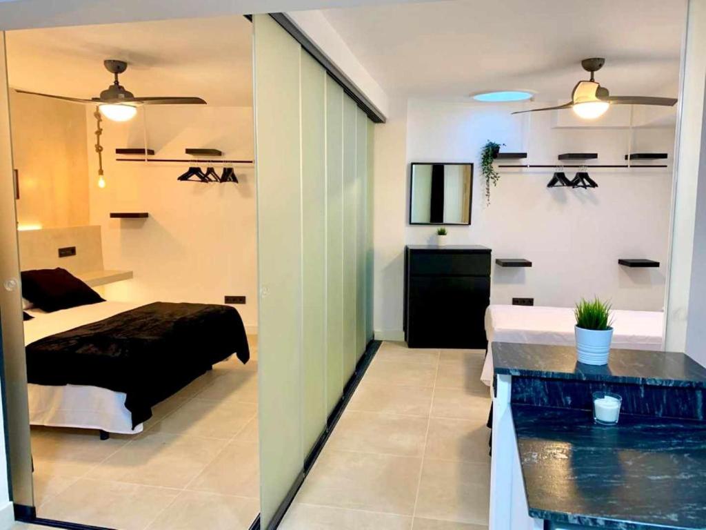 Posteľ alebo postele v izbe v ubytovaní Adosado Las Gaviotas Casa completa