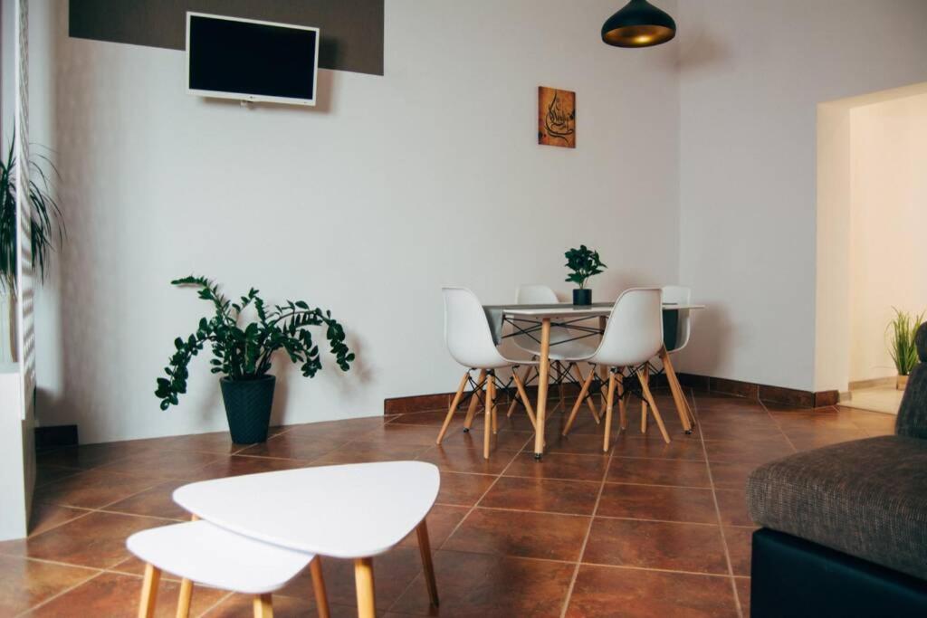 TV a/nebo společenská místnost v ubytování Rákóczi apartman