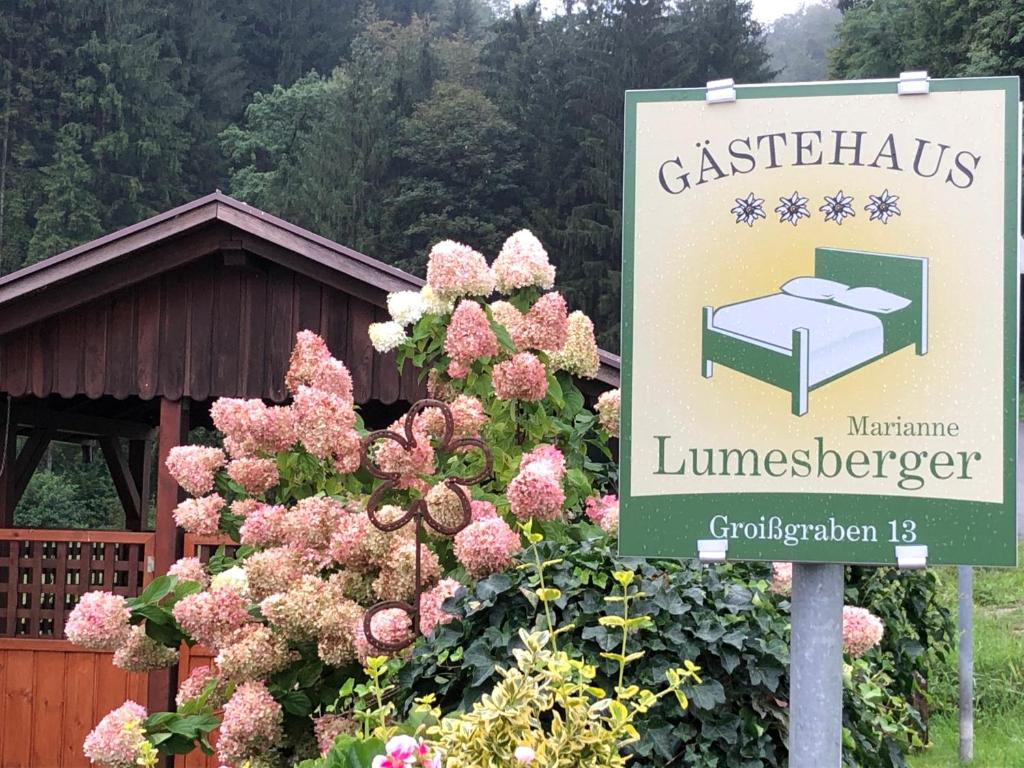 Certifikát, hodnocení, plakát nebo jiný dokument vystavený v ubytování Gästehaus Lumesberger
