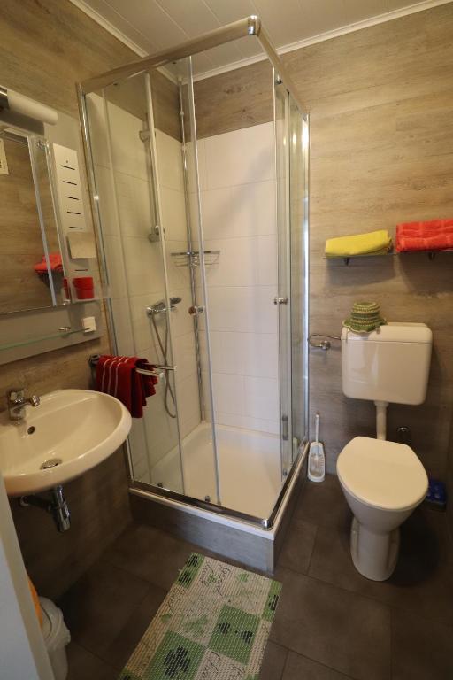 Koupelna v ubytování Gästehaus Ulbl