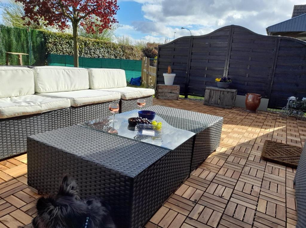 Posezení v ubytování Chalet Dunepark, Oostduinkerke