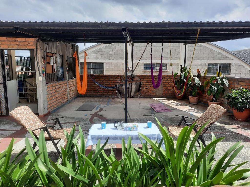 Patio nebo venkovní prostory v ubytování Encantador Apartamento Equipado
