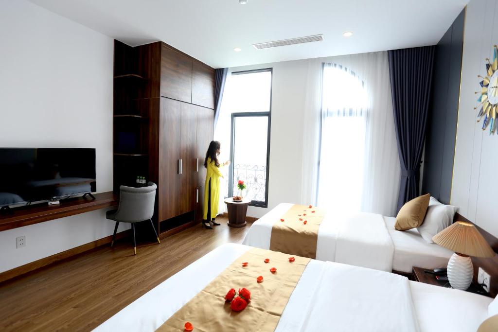 TV/trung tâm giải trí tại Silk River Hotel Ha Giang