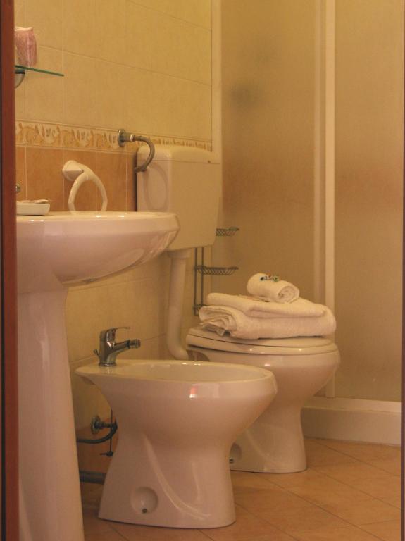 Koupelna v ubytování B&B Kalura