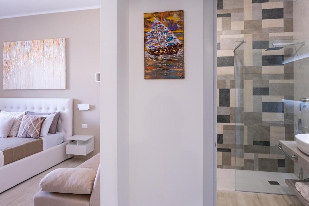 Uma área de estar em Vele d'Otranto B&B