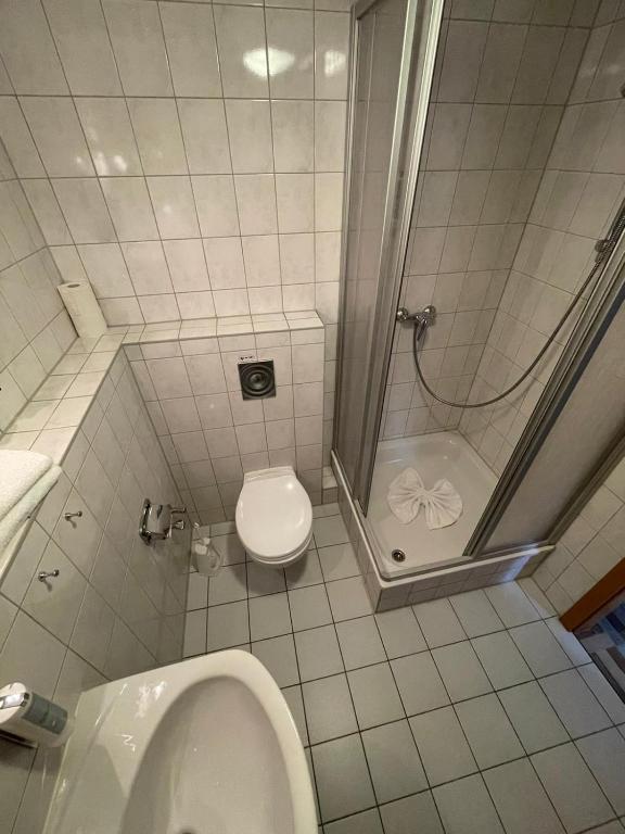 Koupelna v ubytování Landgasthaus Zander