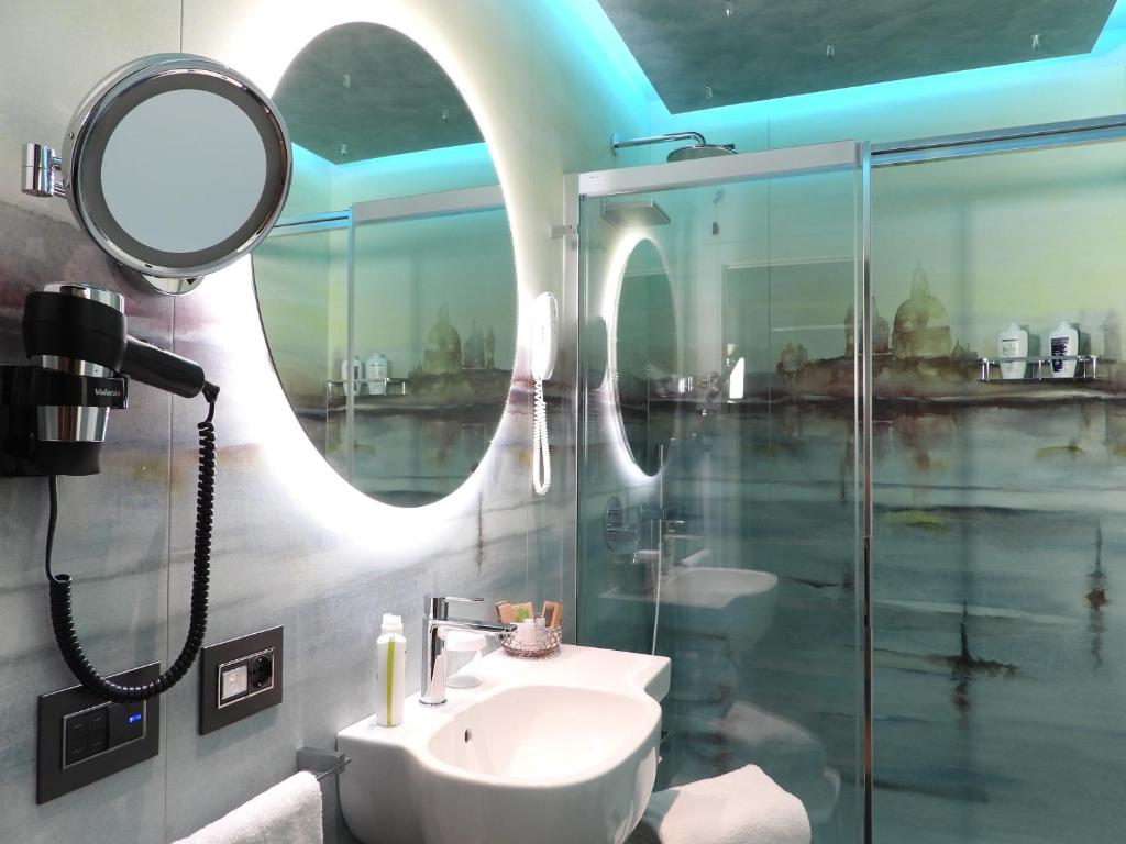 Koupelna v ubytování Hotel Firenze