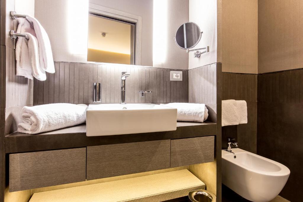 Koupelna v ubytování Orazio Palace Hotel