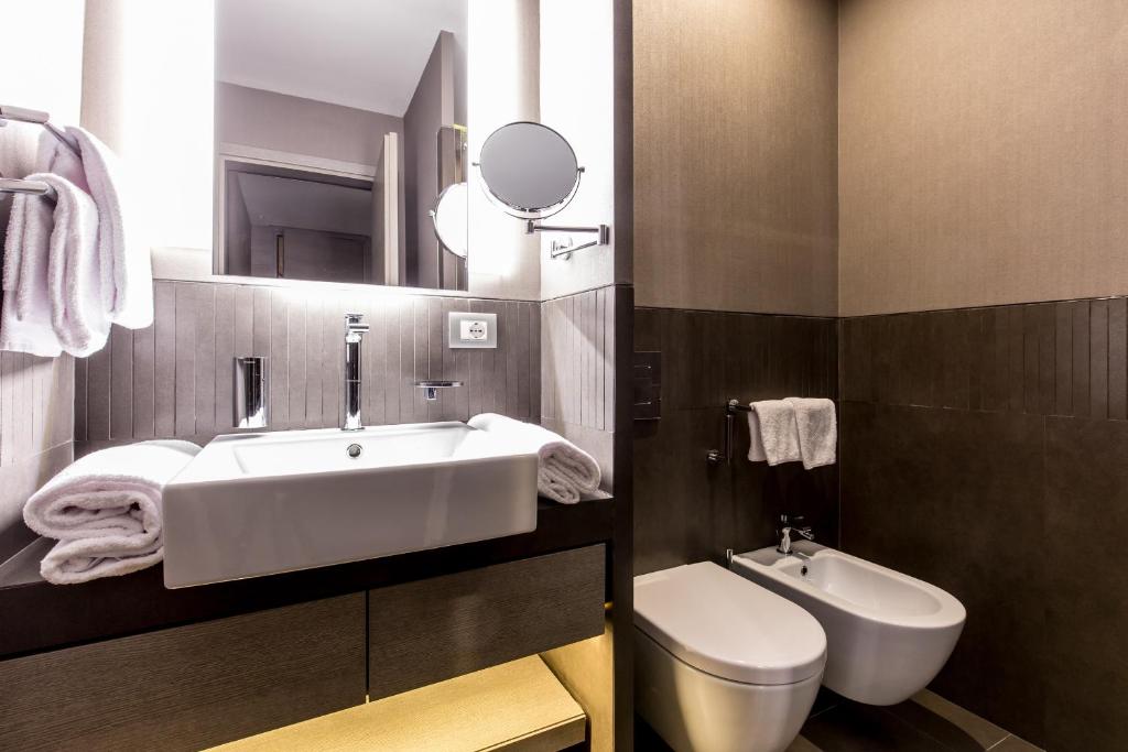Koupelna v ubytování Orazio Palace Hotel