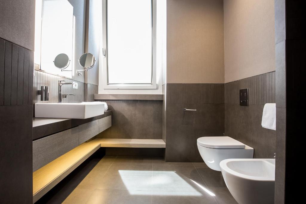 Koupelna v ubytování Orazio Palace Hotel