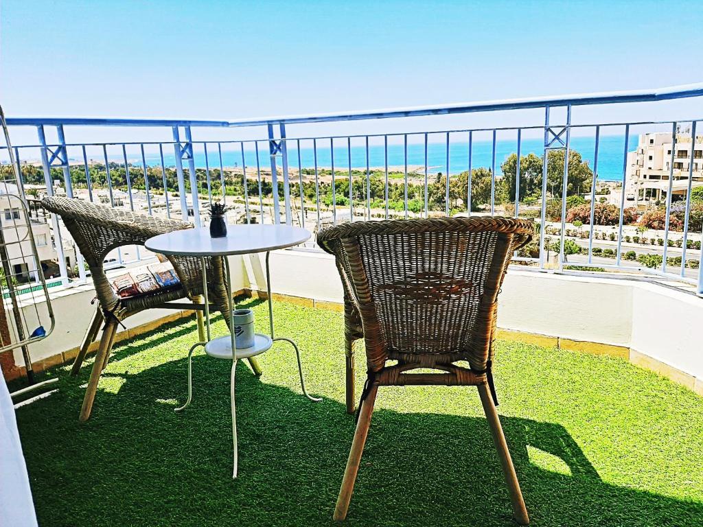 Balkón nebo terasa v ubytování H&O Best Apt In Paphos!
