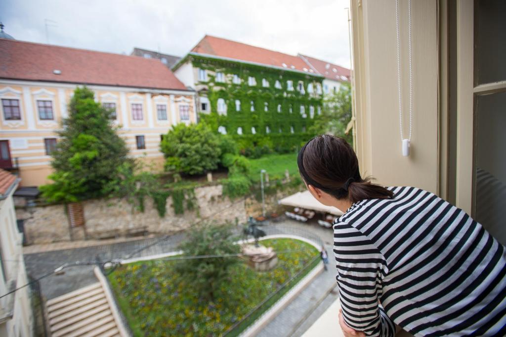 Vonkajšia záhrada v ubytovaní Apartment with a View Zagreb - Center