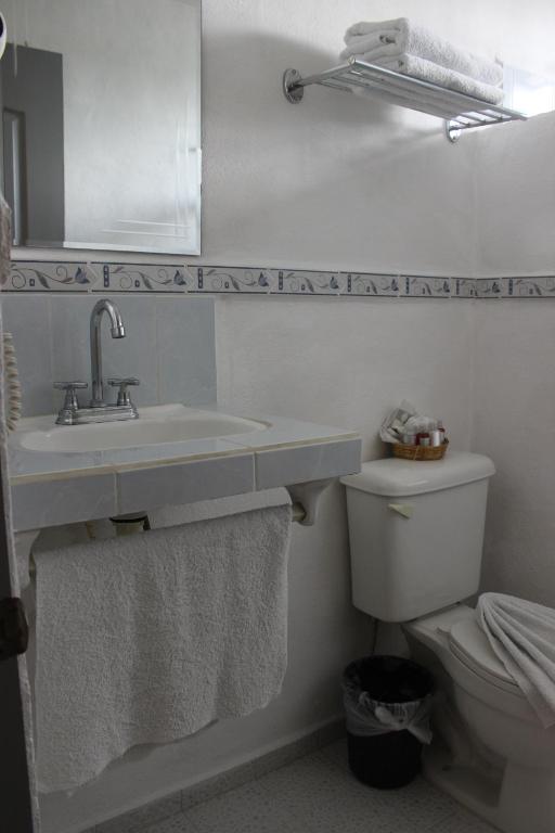 Koupelna v ubytování Casa Akbal B&B