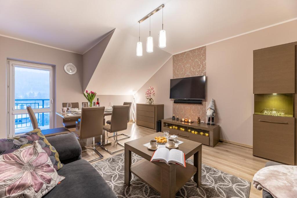 Posezení v ubytování Apartament Spokojny