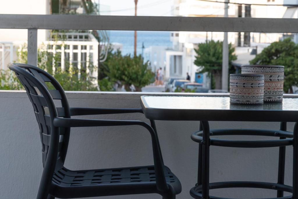 Balkon lub taras w obiekcie Αqua Dream Beach Apartment