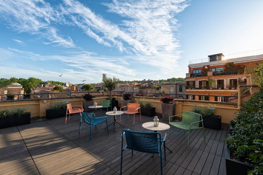 A balcony or terrace at Giuditta in Trastevere