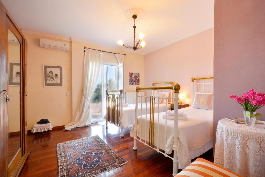 Posezení v ubytování Villa Kardami -country house