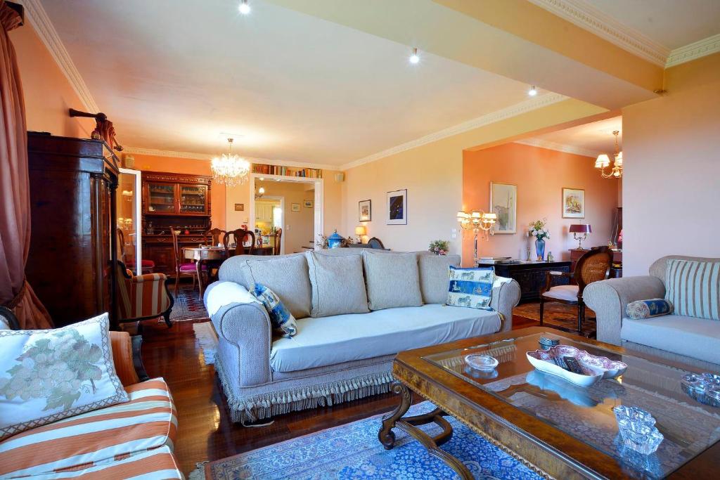 Posezení v ubytování Villa Kardami -country house