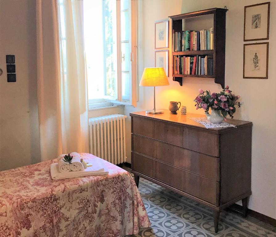 Postel nebo postele na pokoji v ubytování Villa Carlotta con piscina