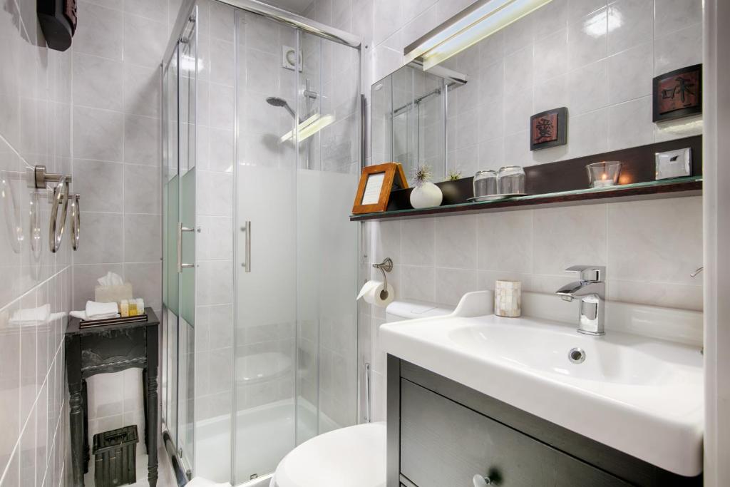 Koupelna v ubytování B&B Villa Vis