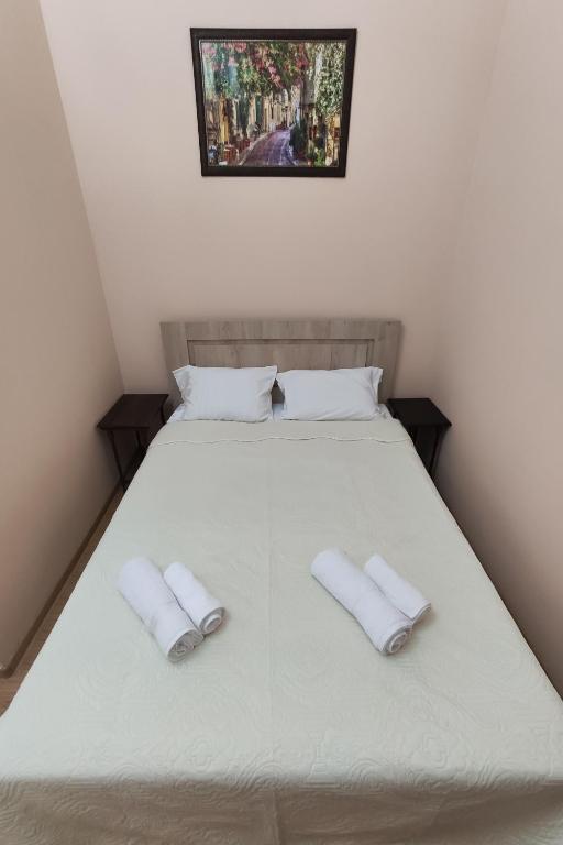 Postel nebo postele na pokoji v ubytování Hotel Pushkin II/1a
