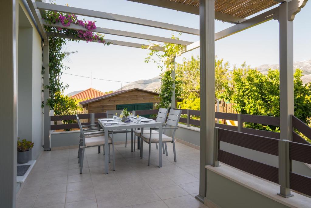 Balkón nebo terasa v ubytování Lucas home