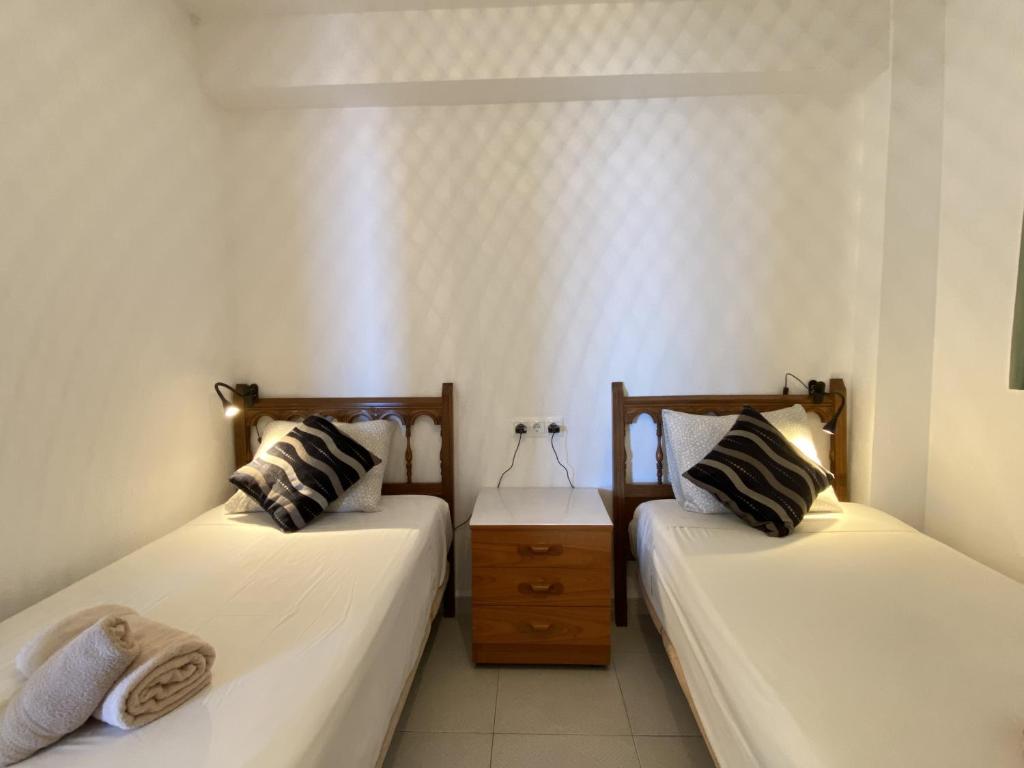Postel nebo postele na pokoji v ubytování Bahia 46 Apartments Casasol