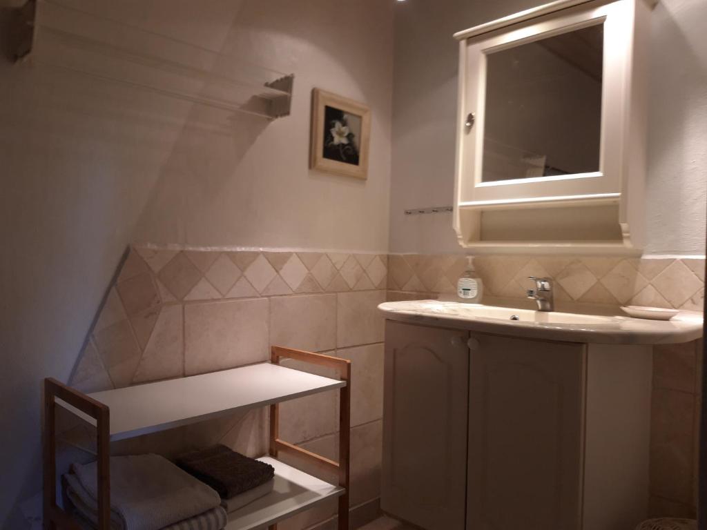 Koupelna v ubytování Skovboferie Apartments BB